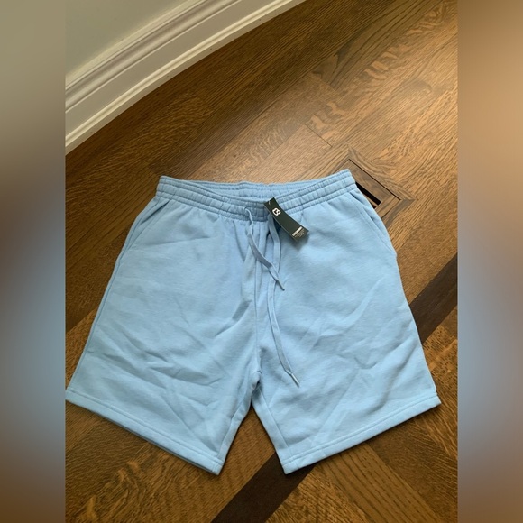 COCOBURRY Men’s Drawstring Jogging Casual Shorts Sky Blue BRAND NEW Size Medium - Picture 8 of 8